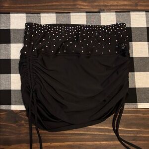 Rebel Athletic skirt adult medium crystal couture black